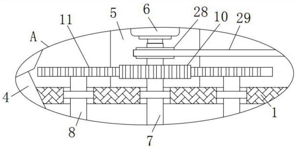 Chemical material crushing and screening device