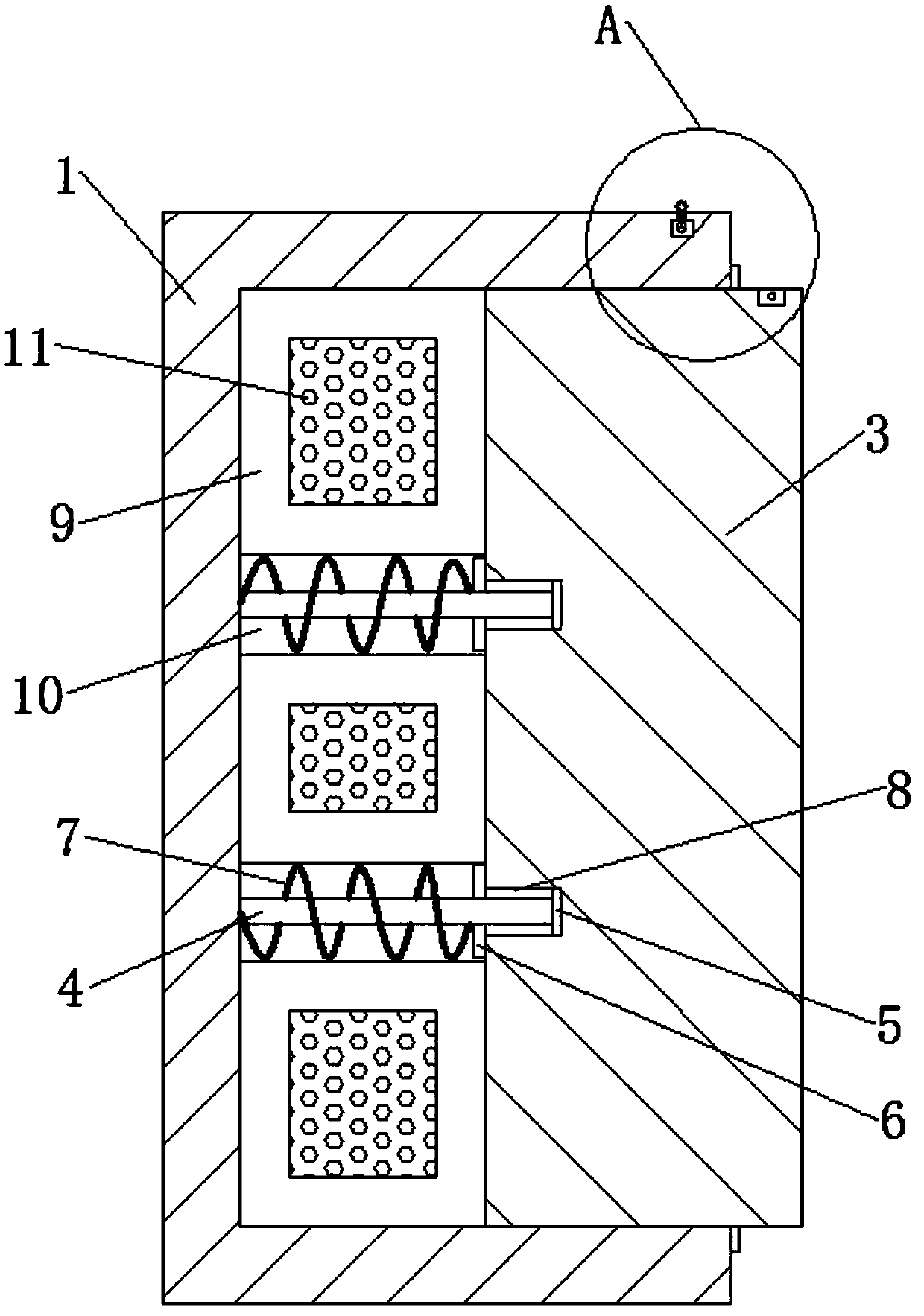 Mechanical broadcasting equipment convenient to install and disassemble