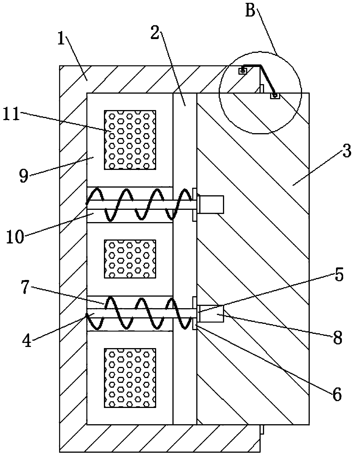 Mechanical broadcasting equipment convenient to install and disassemble