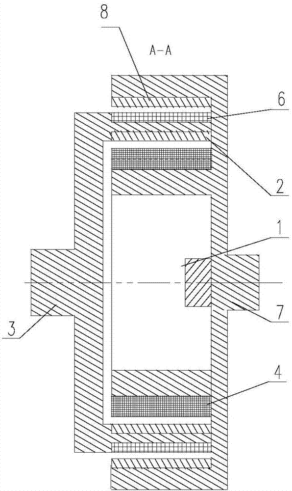 Permanent magnetic speed regulator with fixed magnetic gap