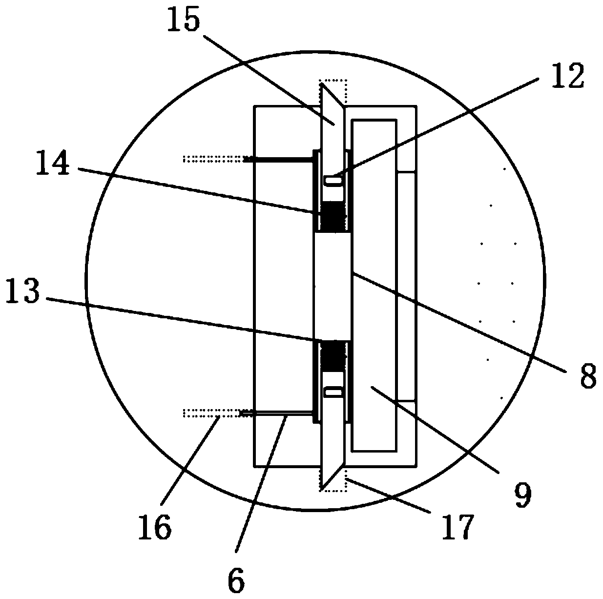 Fixing plate for cardiac post-surgery arteriovenous pressure sensors