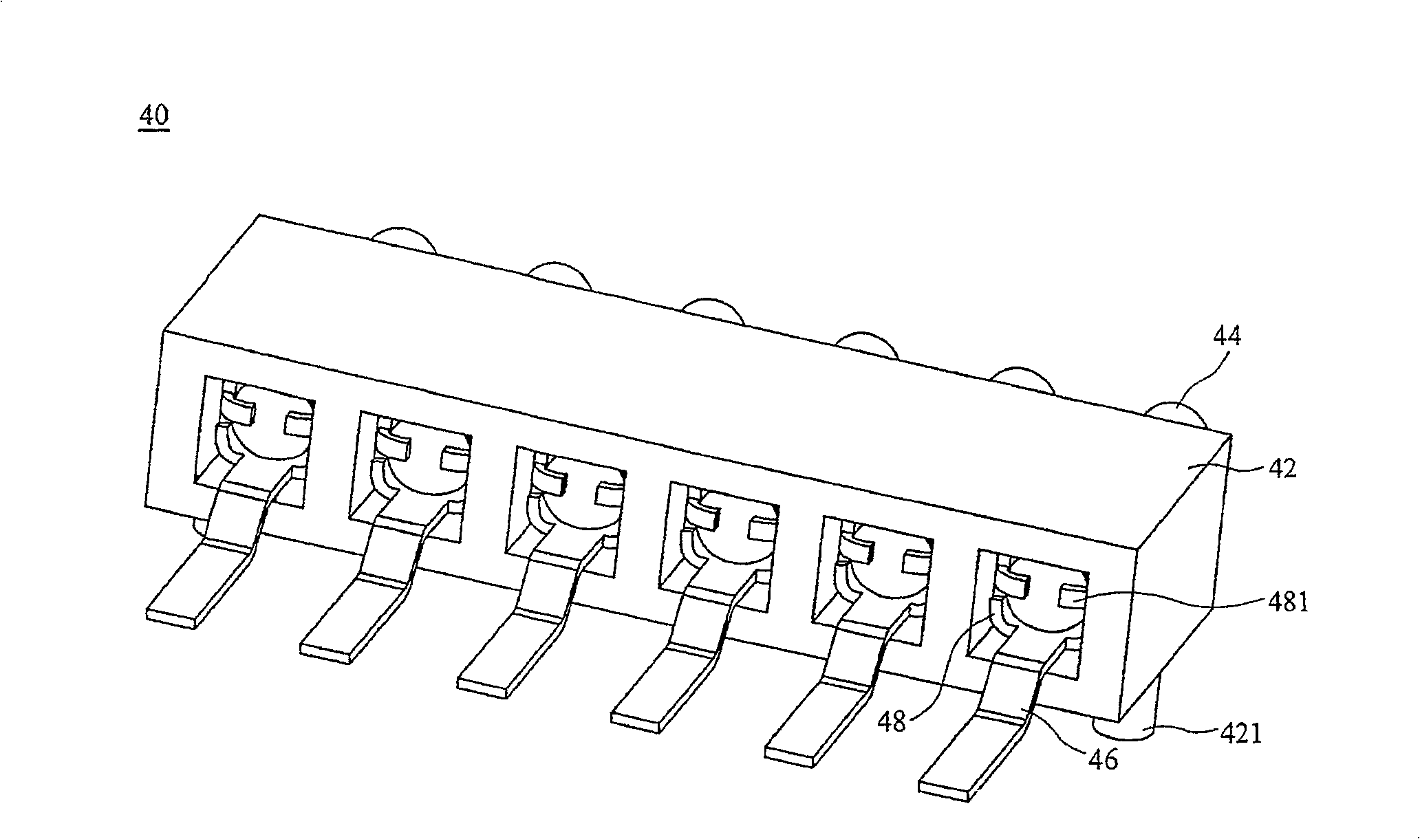 Structure of electric connection