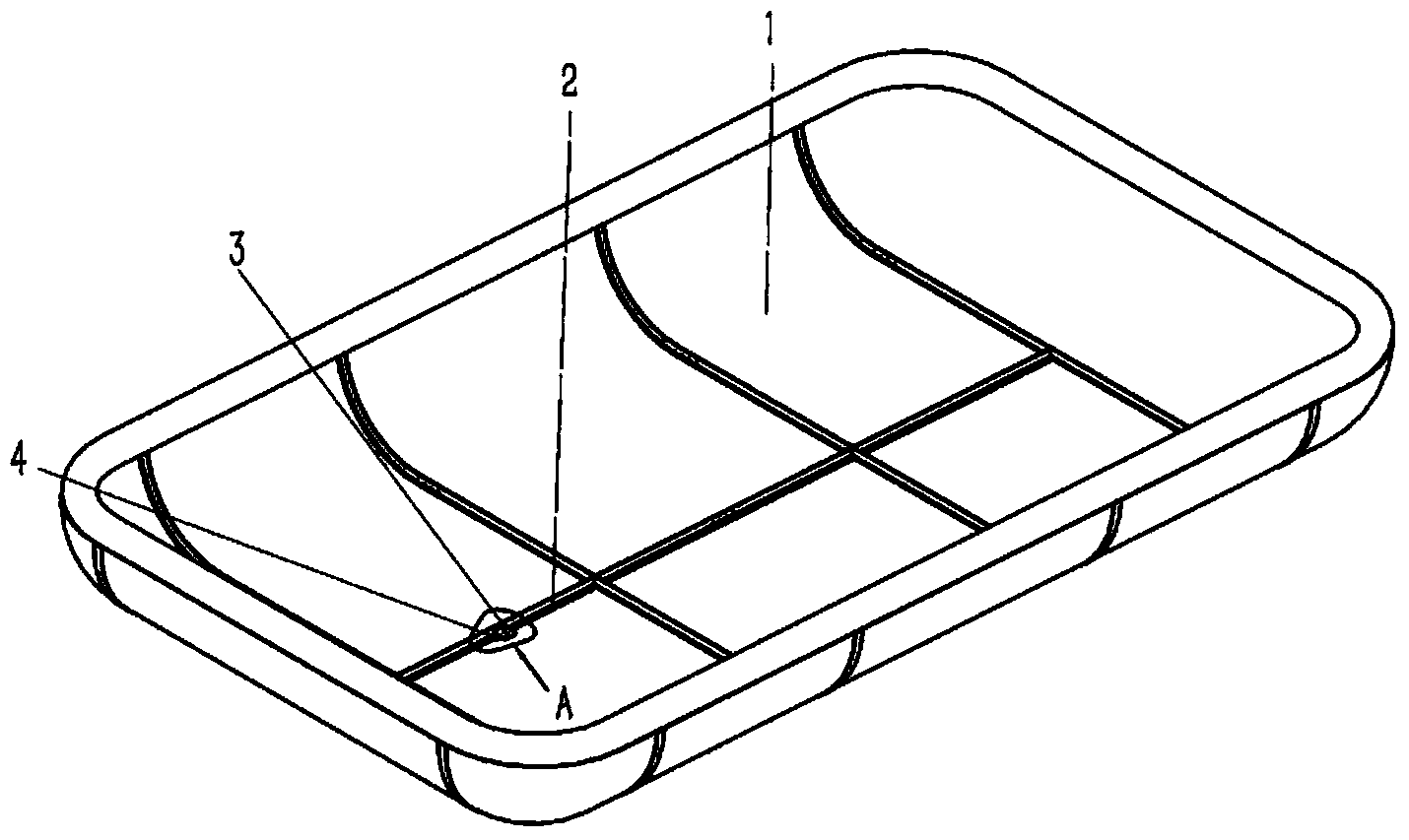 Direct-current transmission converter valve tower and water leakage detection system thereof