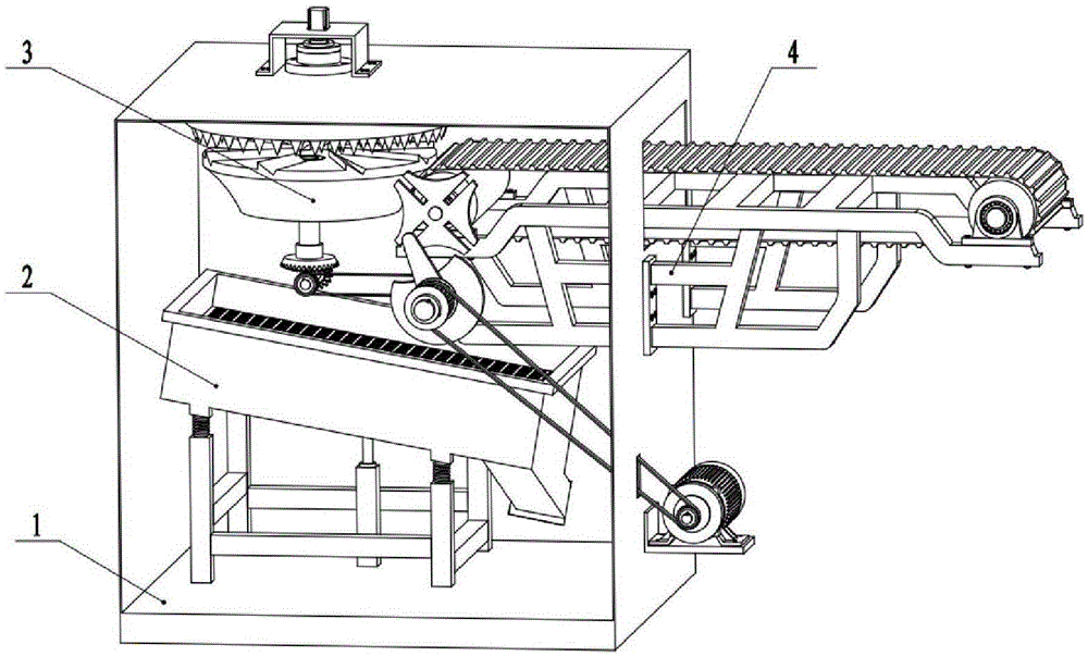 Sunflower deseeding machine