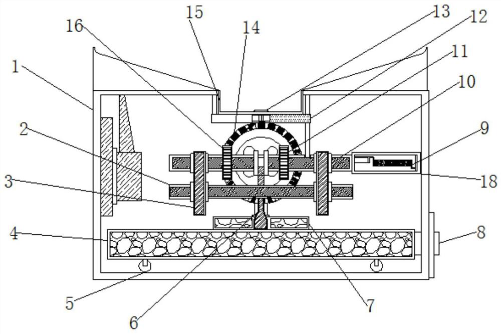 Energy-saving type automobile stamping part antirust liquid recycling mechanism