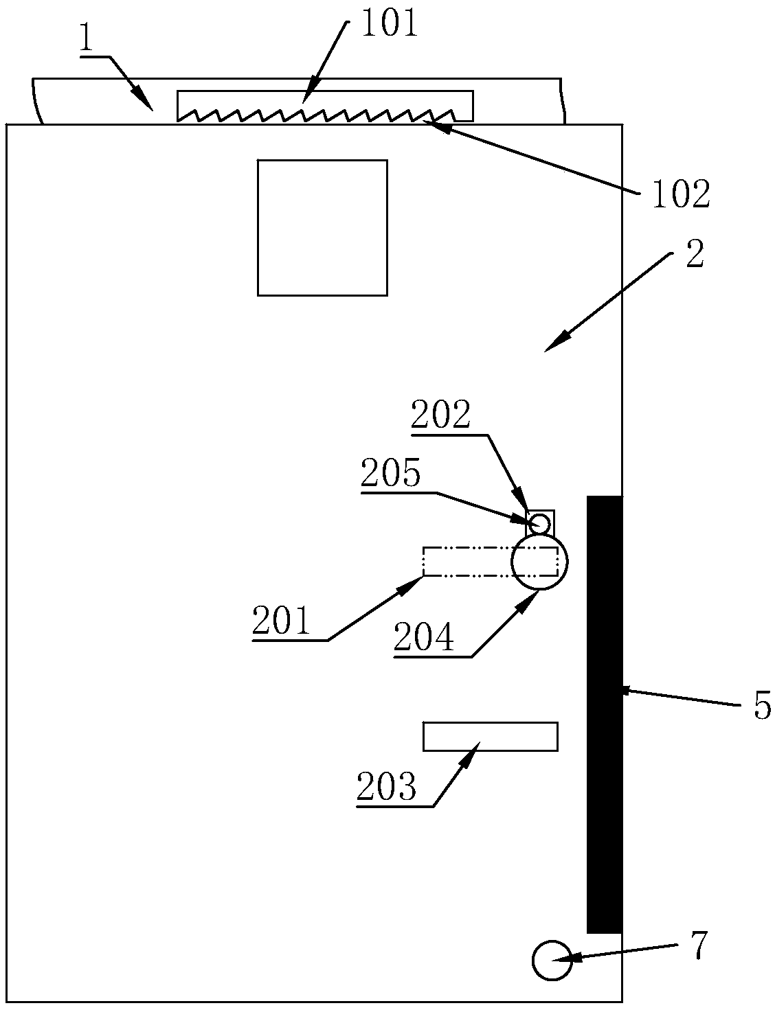 Induction crowding prevention safety door