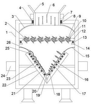 Duck feather drying device for poultry processing