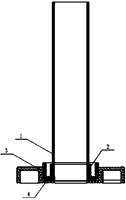 Support frame structure for spindle container