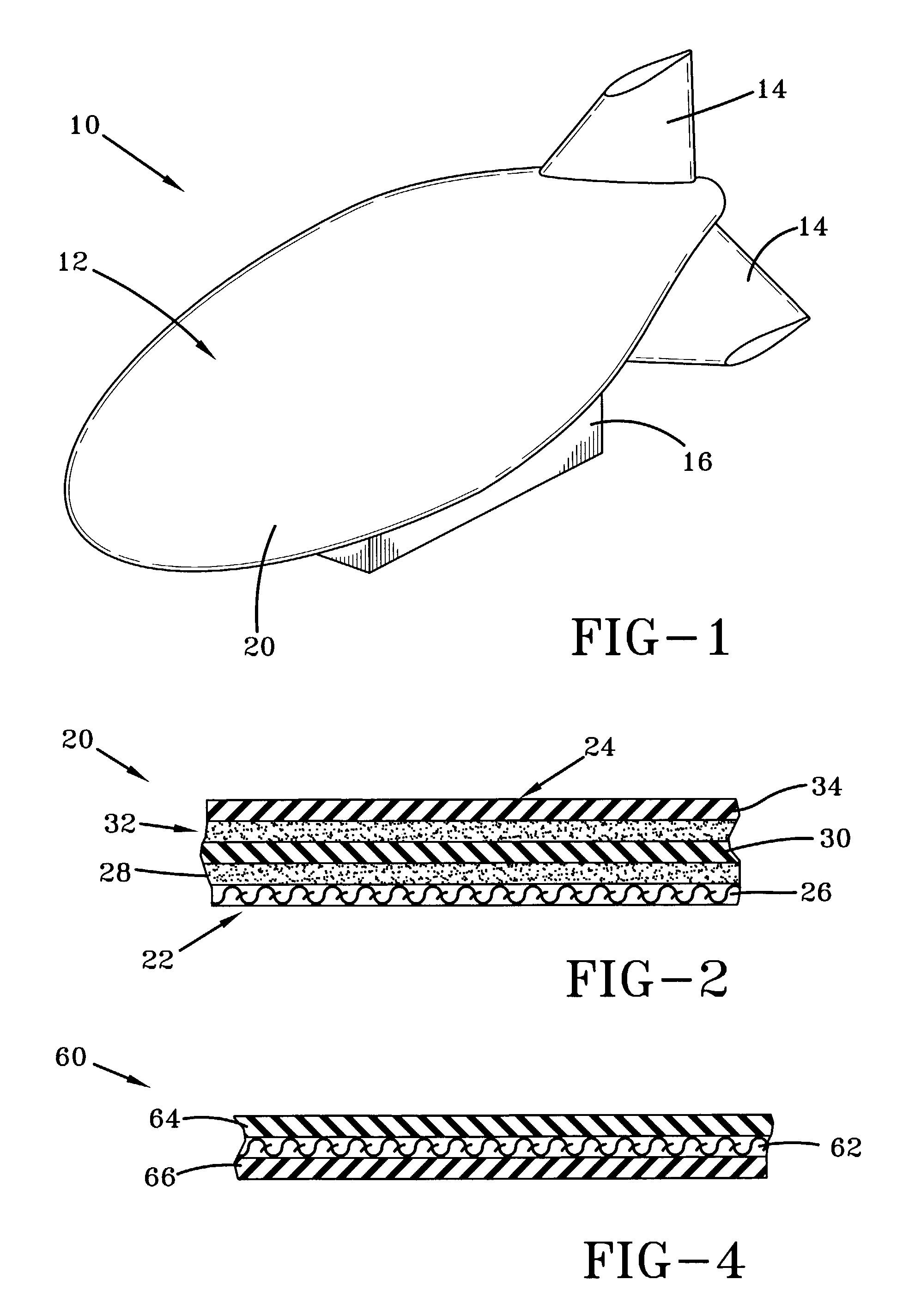 Flexible material for lighter-than-air vehicles