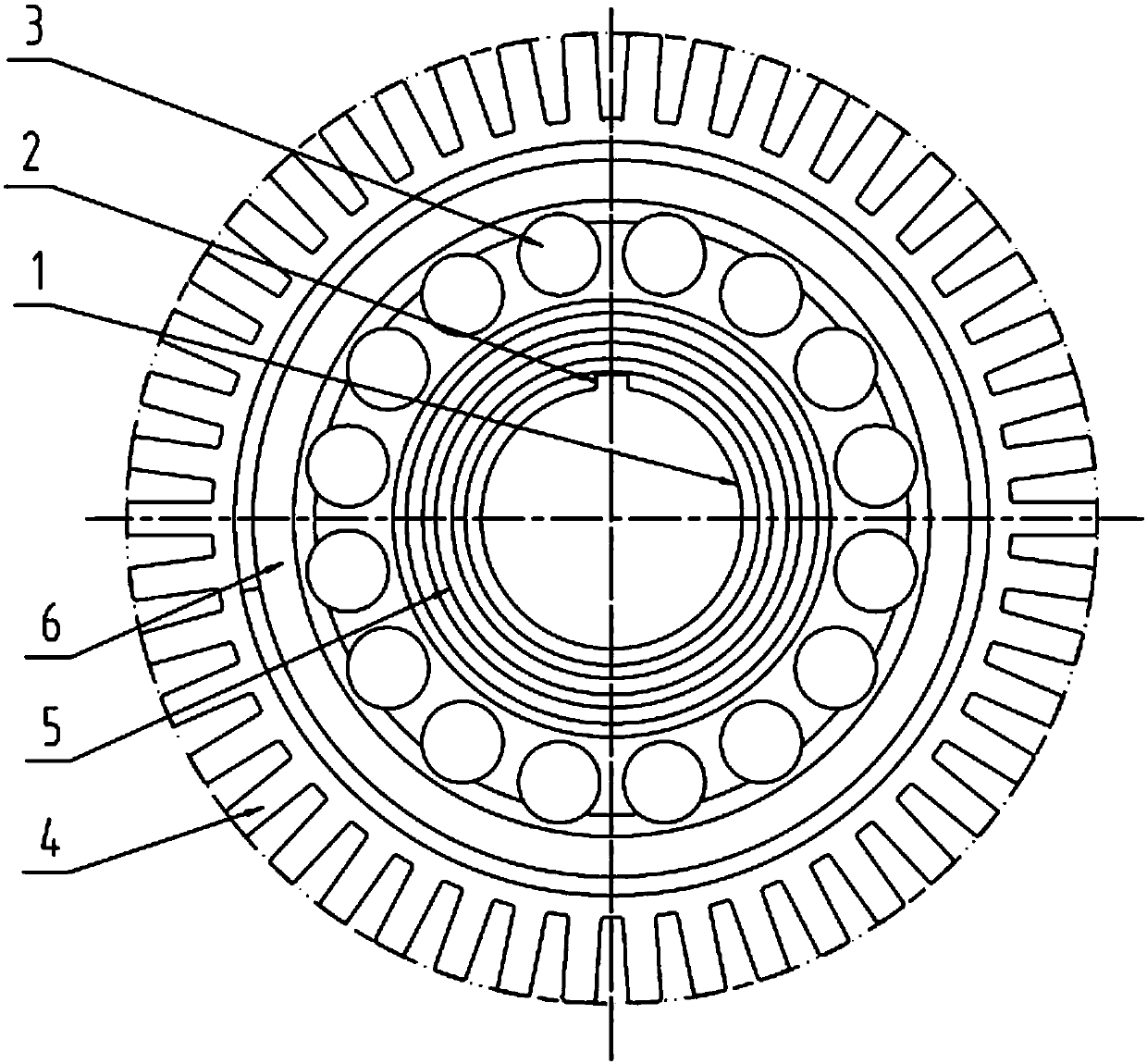 Motor rotor pressing plate