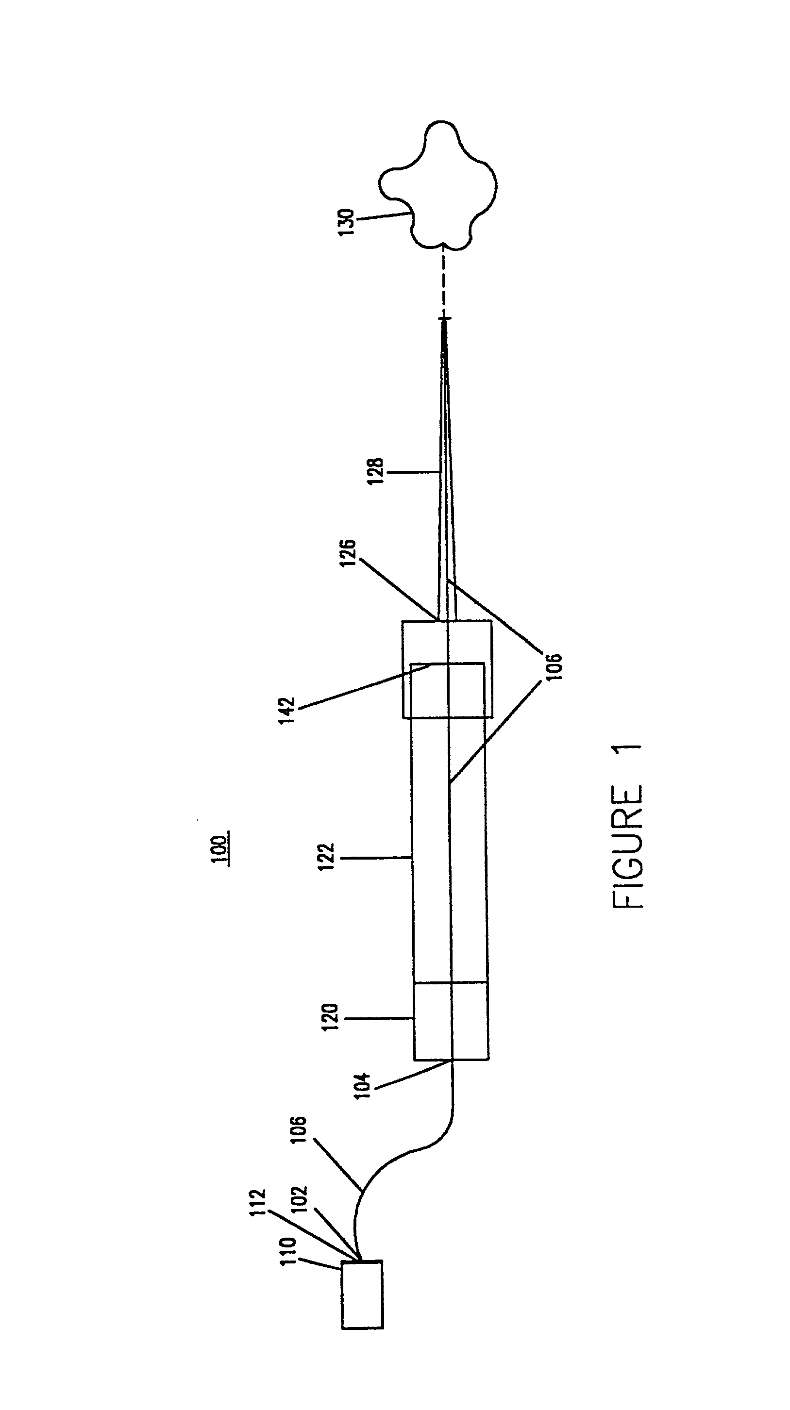 Optical fiber-handpiece combination for medical laser treatments