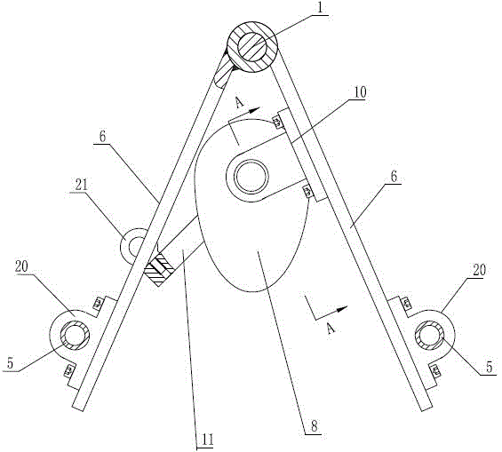 Self-clamping lifting device for underwater rotating body