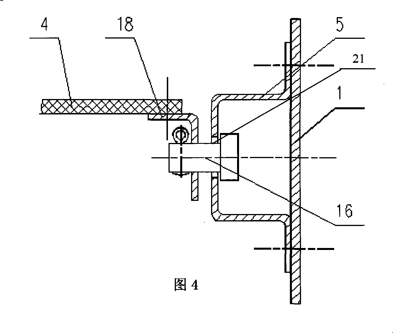 Isolation interlocking apparatus for complete equipment of 40.5kV vacuum composite apparatus