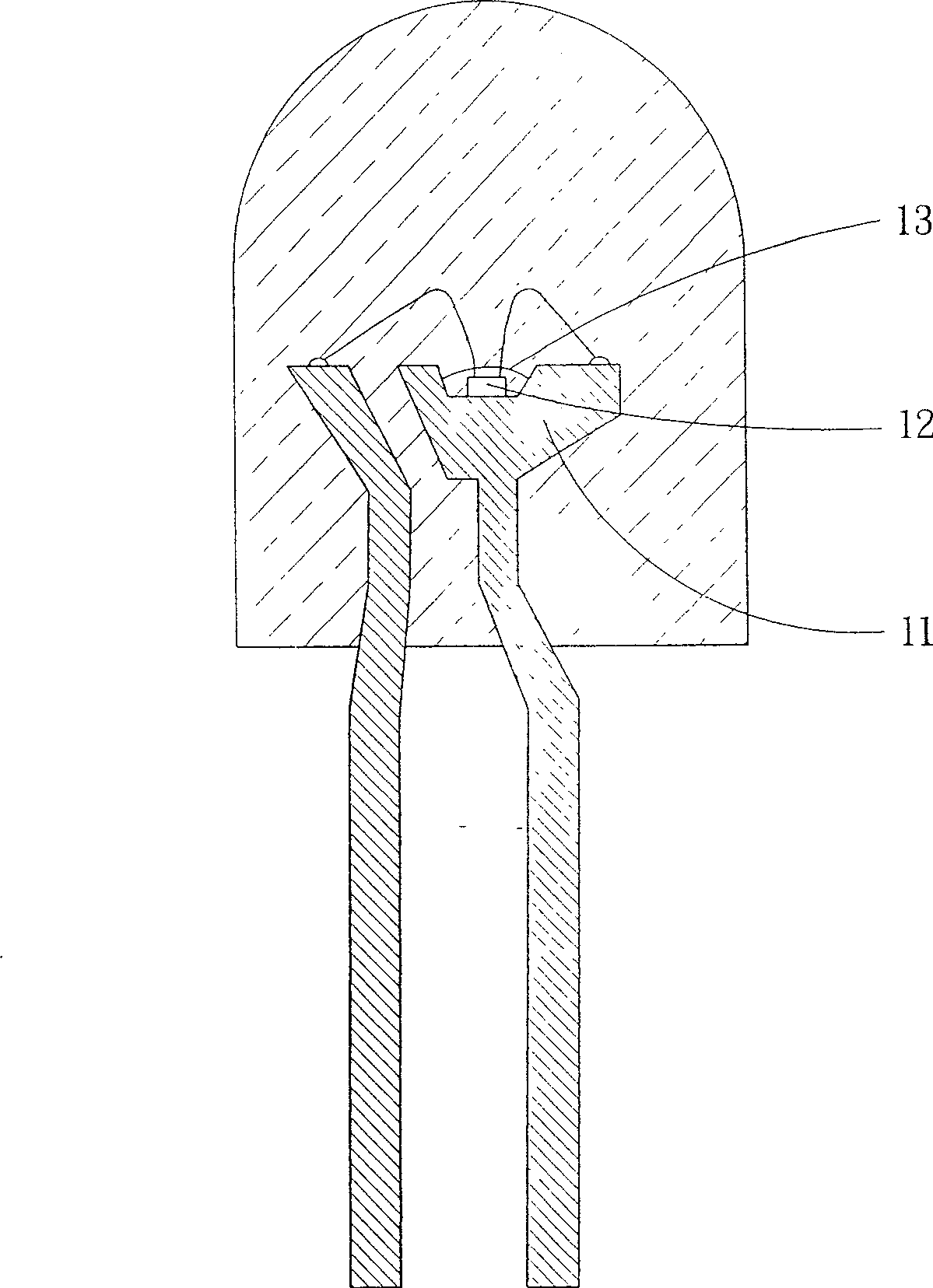 Method for producing white light luminous diode