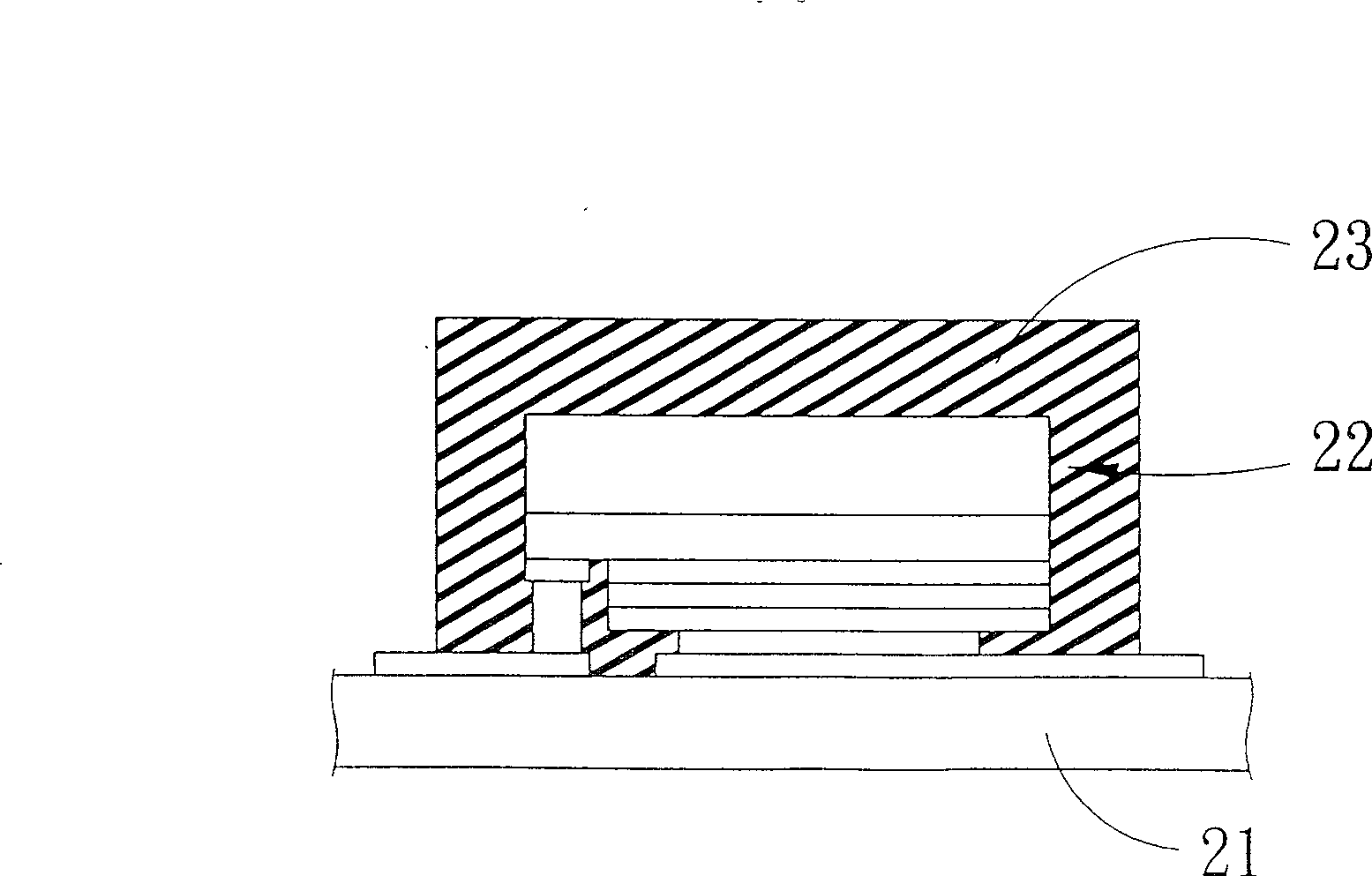 Method for producing white light luminous diode