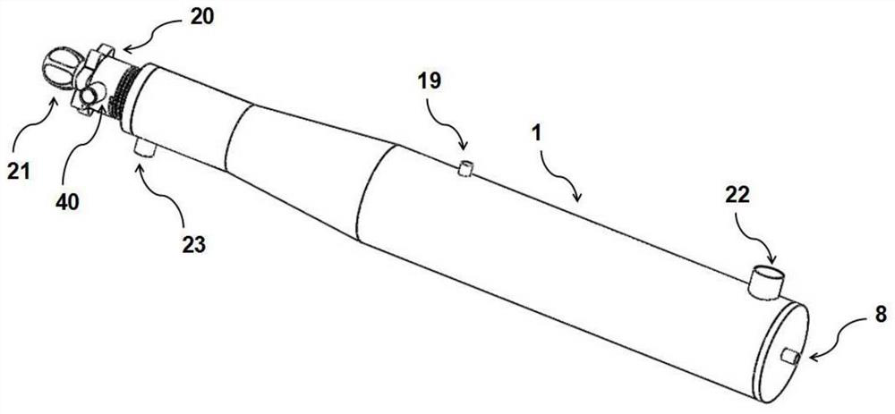 A nested gas-liquid-solid cyclone separation device