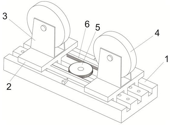 Roller carrier for wind power tower drum machining