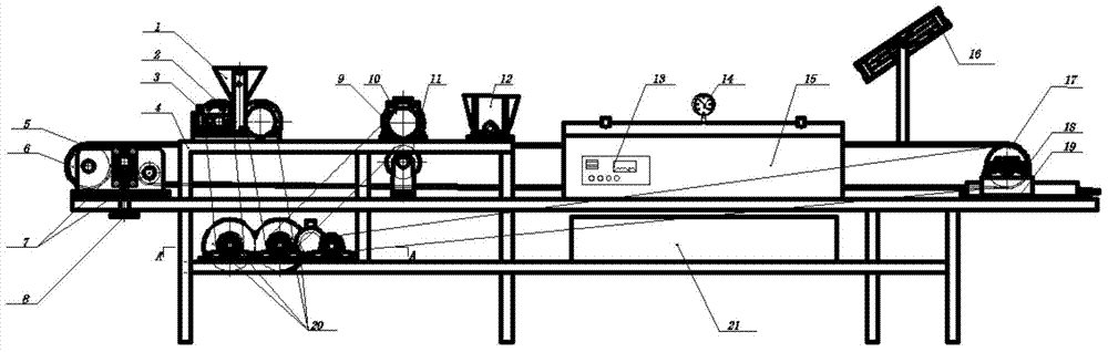 An integrated fish noodle processing equipment with automatic steam control function