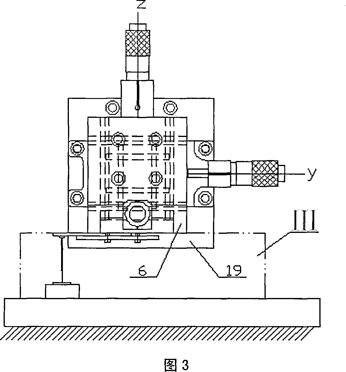 Piezoelectric film cantilever beam type micro-force sensor micro-force loading device