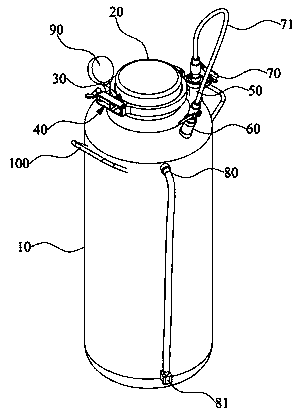 Lens raw material storage tank