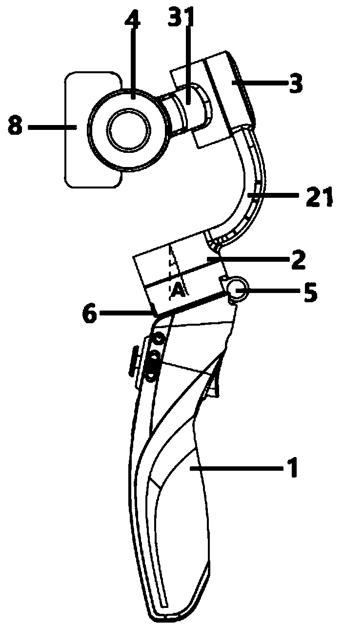 Foldable handheld stabilizer