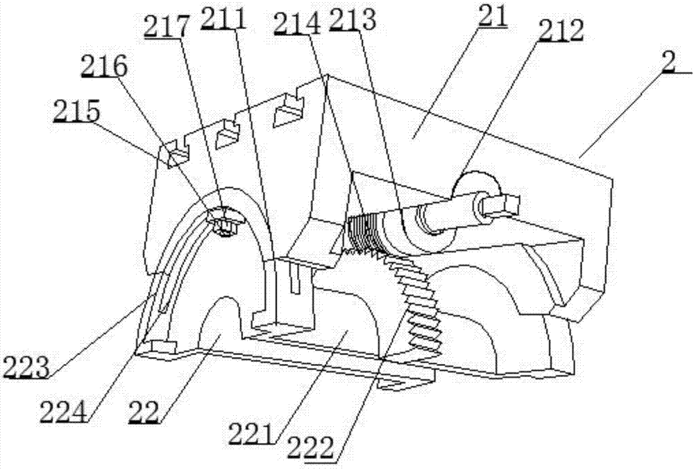 Special manipulator clamping device for packaging box