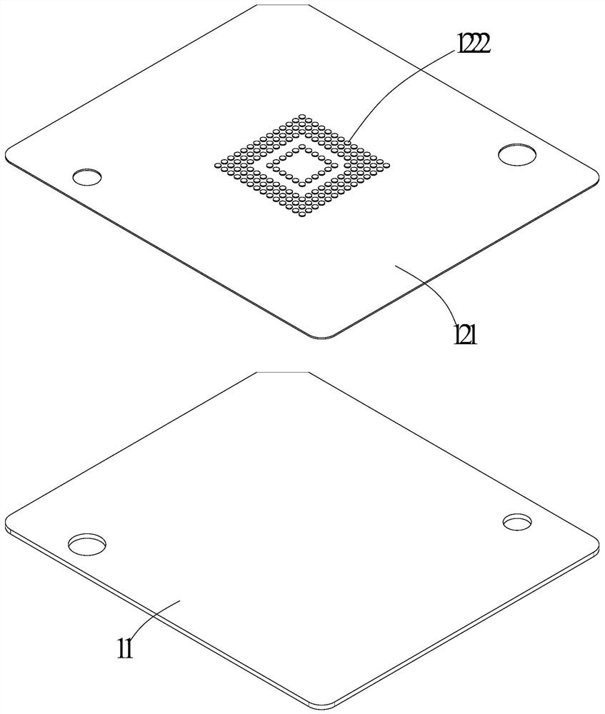 Conductive assembly and testing device