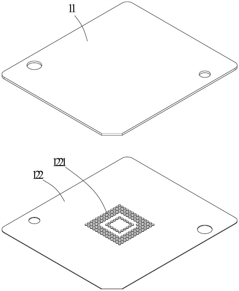 Conductive assembly and testing device