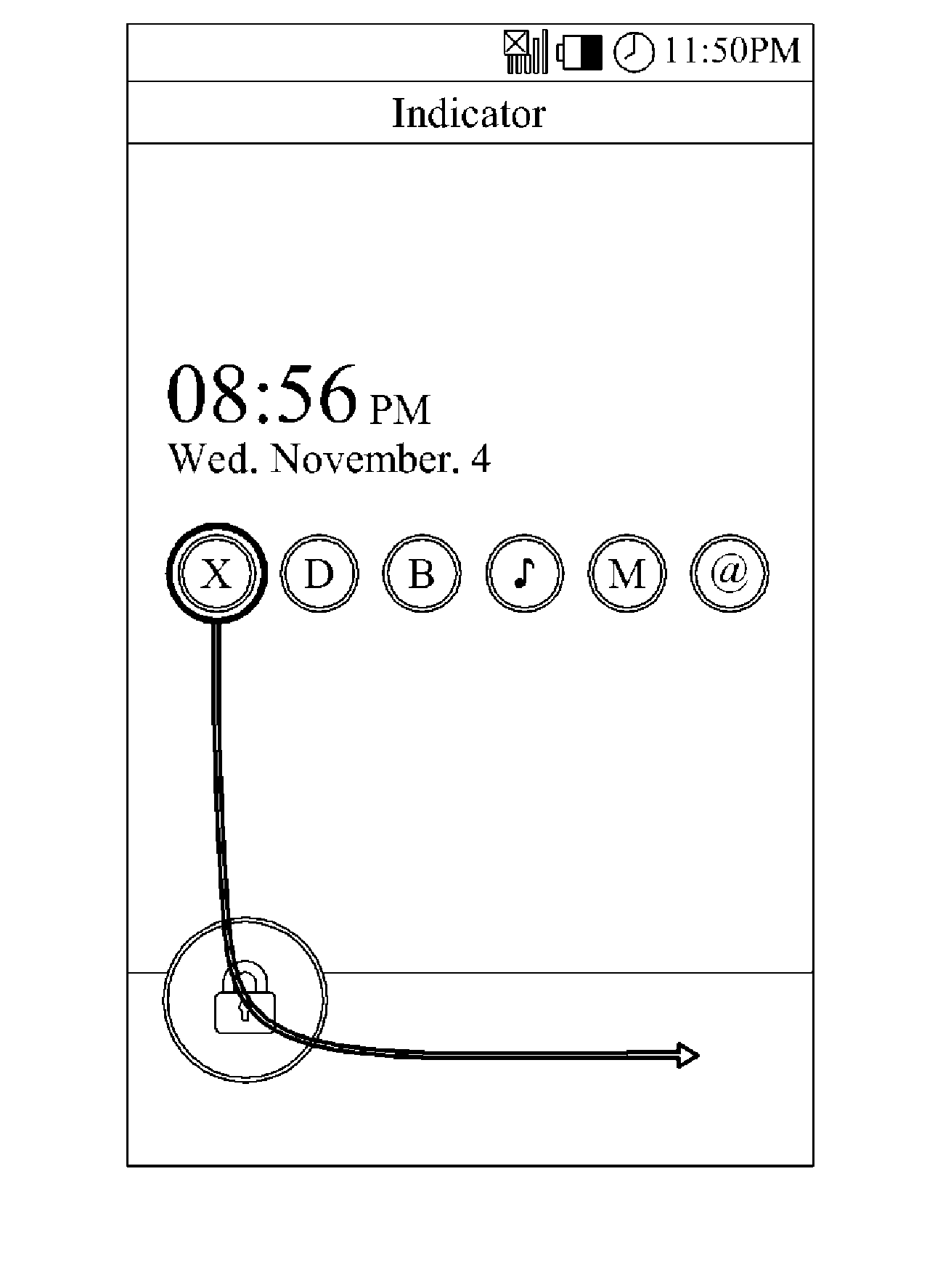 Device and method for providing shortcut in a locked screen