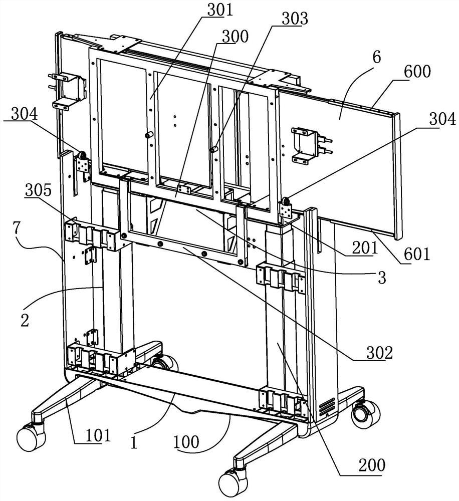 Electric lifting media wall