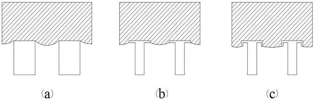 A kind of preparation method of superhydrophobic reentrant t-shaped microcolumn structure