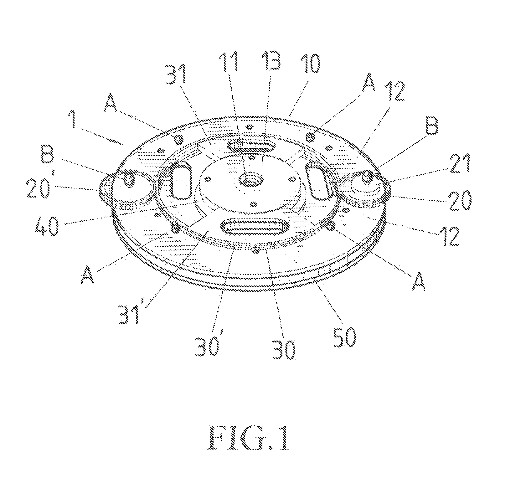 Rotary table device which can be tuned flexibly to operate individually