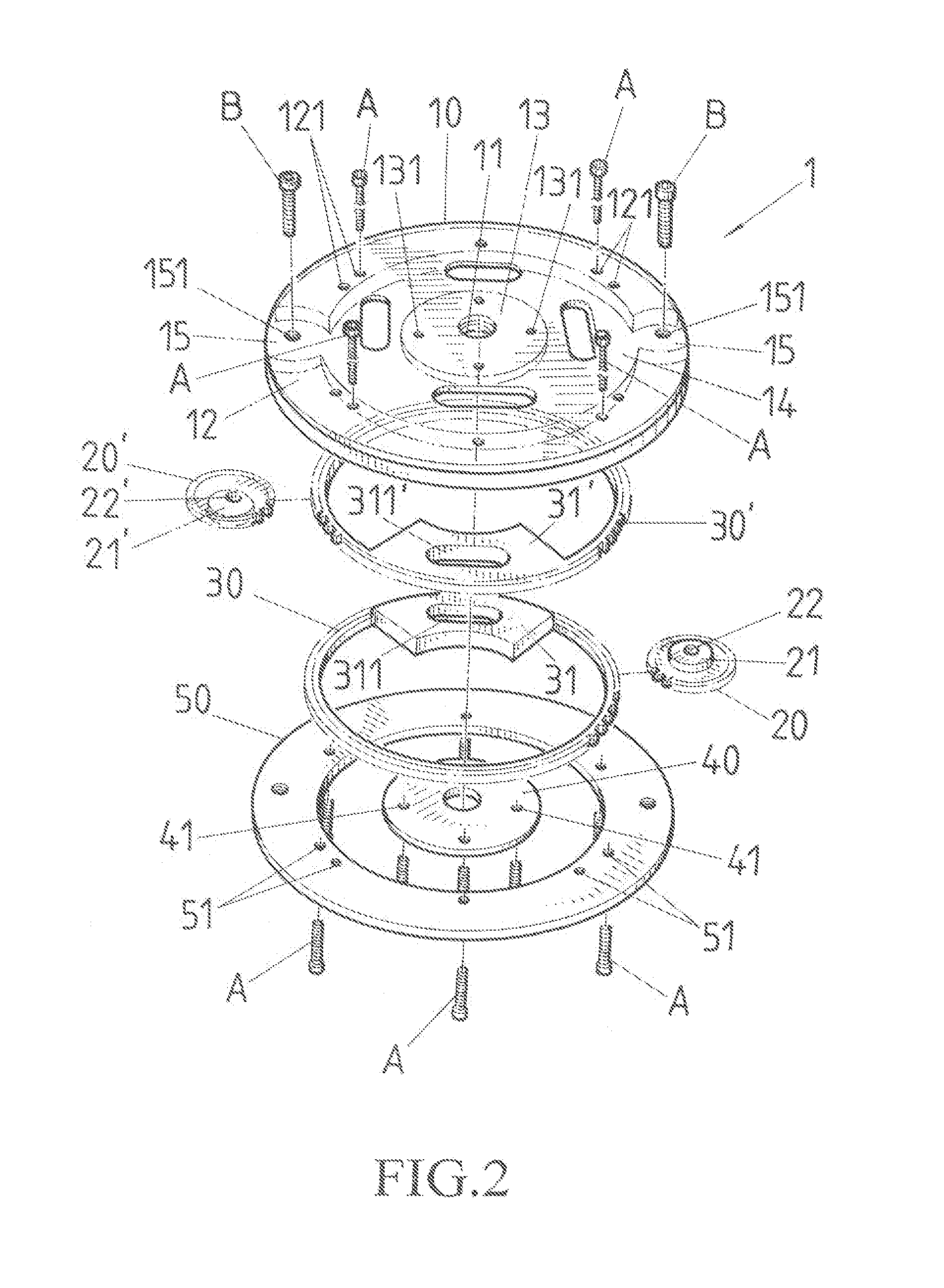 Rotary table device which can be tuned flexibly to operate individually