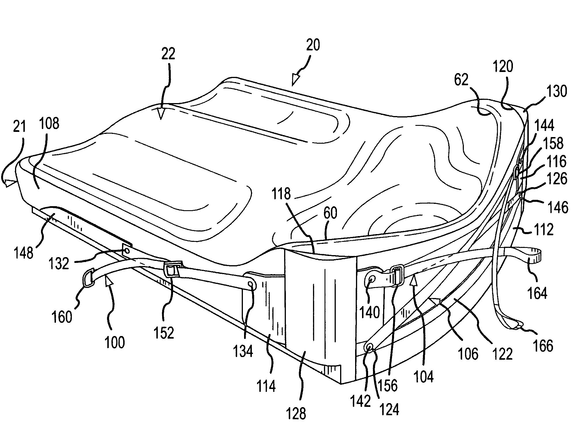 Reinforced and adjustable contoured seat cushion and method of reinforcing and adjusting the contoured seat cushion