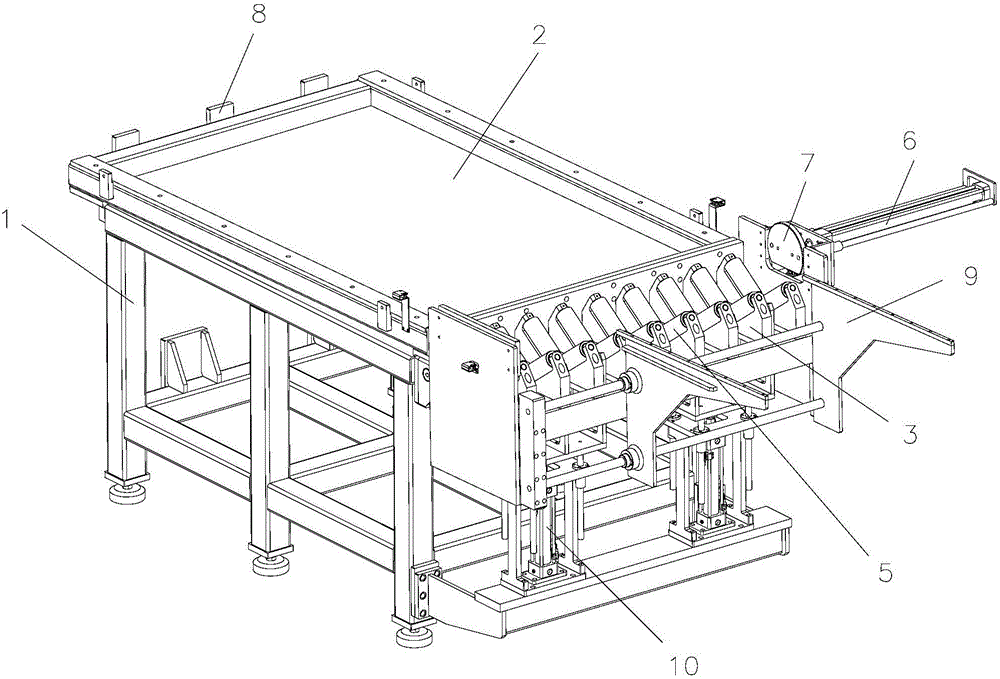 Blanking mechanism for fully automatic numerical control chamfering machine