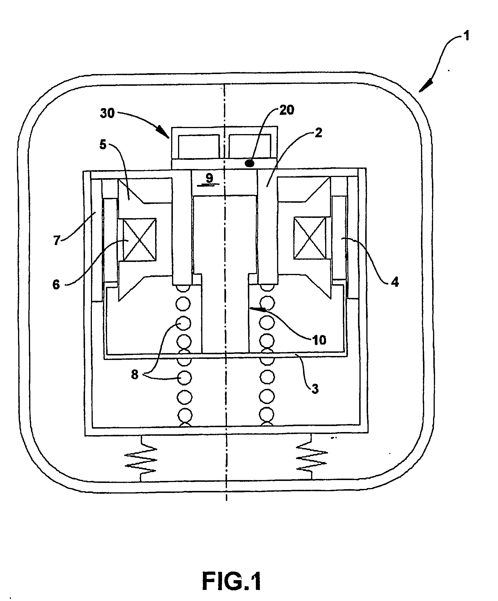 Constructive arrangement for a resonant compressor