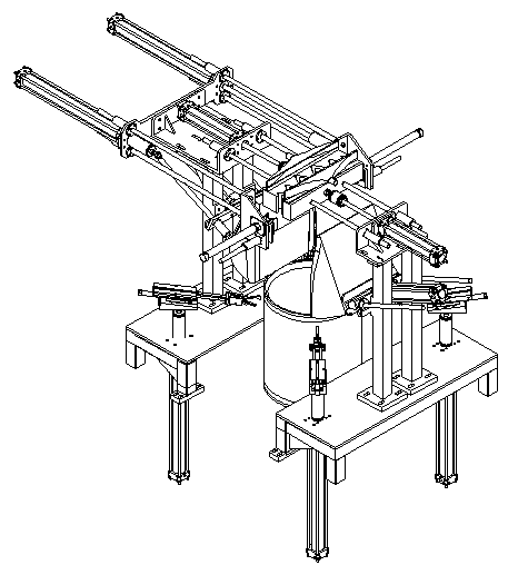 Device applied to tying of inner bag of bilayer packaging bag