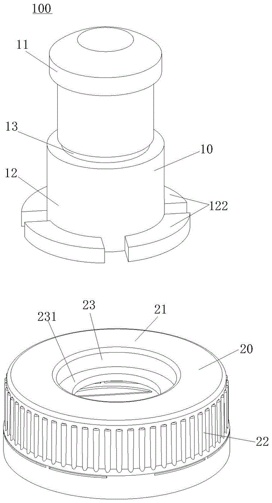 Protruding block suction nozzle type cut suction nozzle cap capable of being pulled