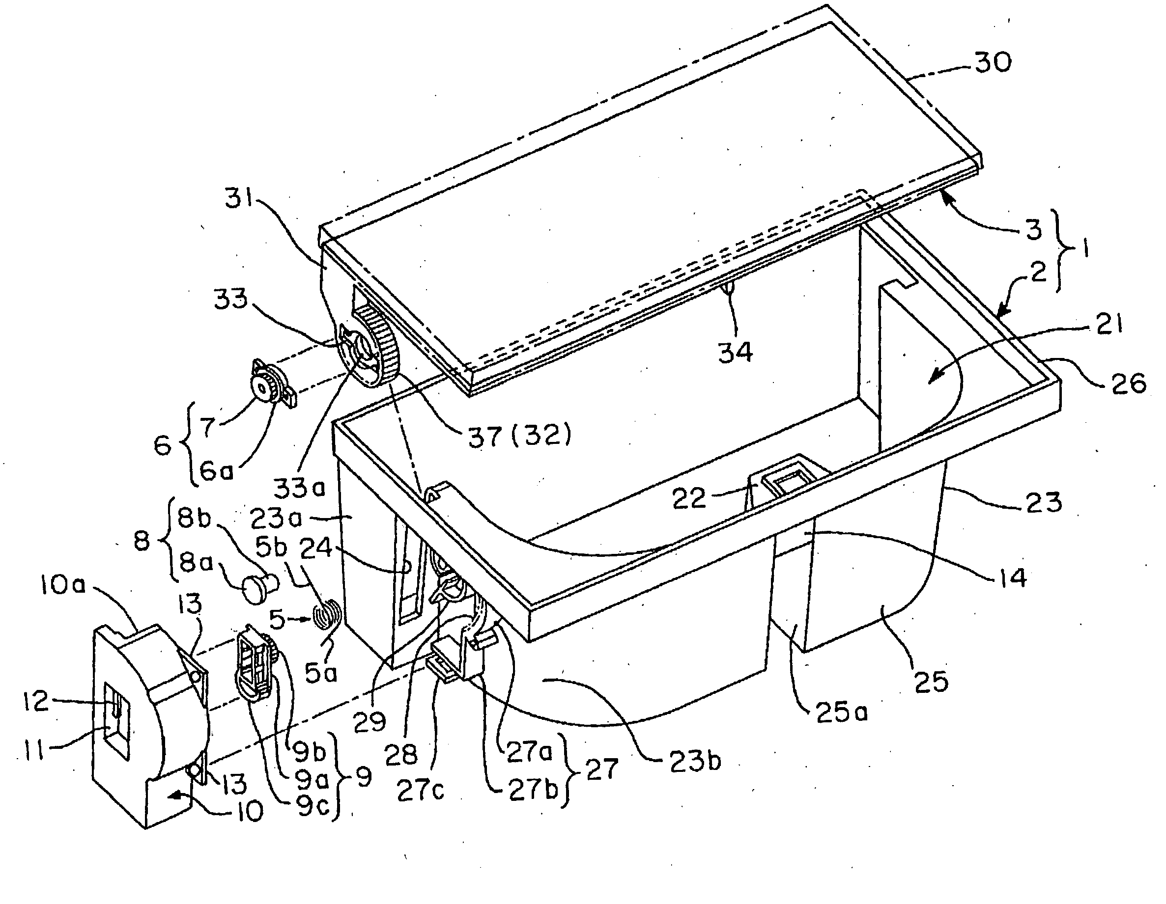 Door operating mechanism and unit