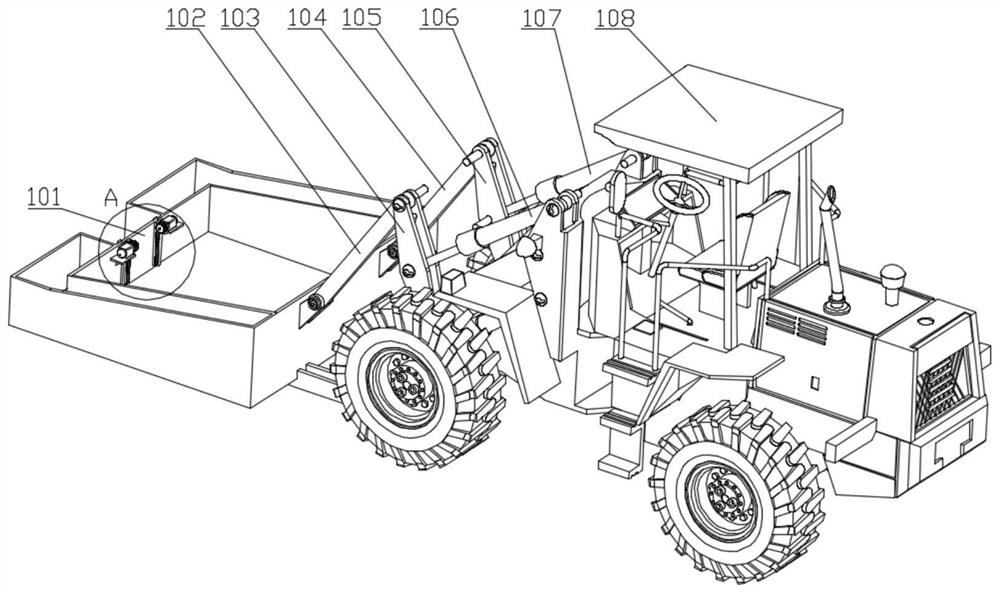 A drop-type fully automatic fruit picking vehicle suitable for various tree shapes