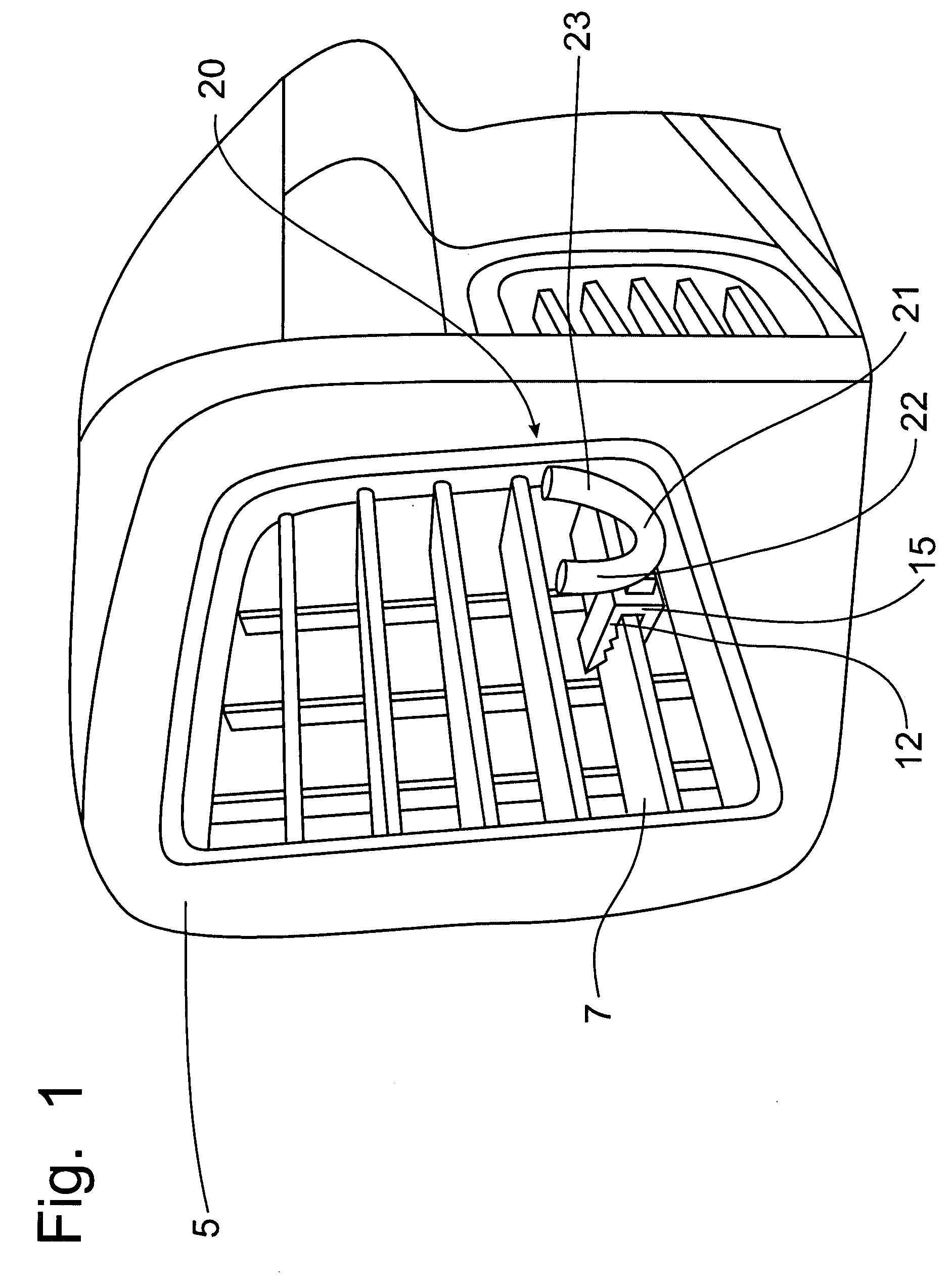 Device for Supporting Telephone Headpieces in Automobiles