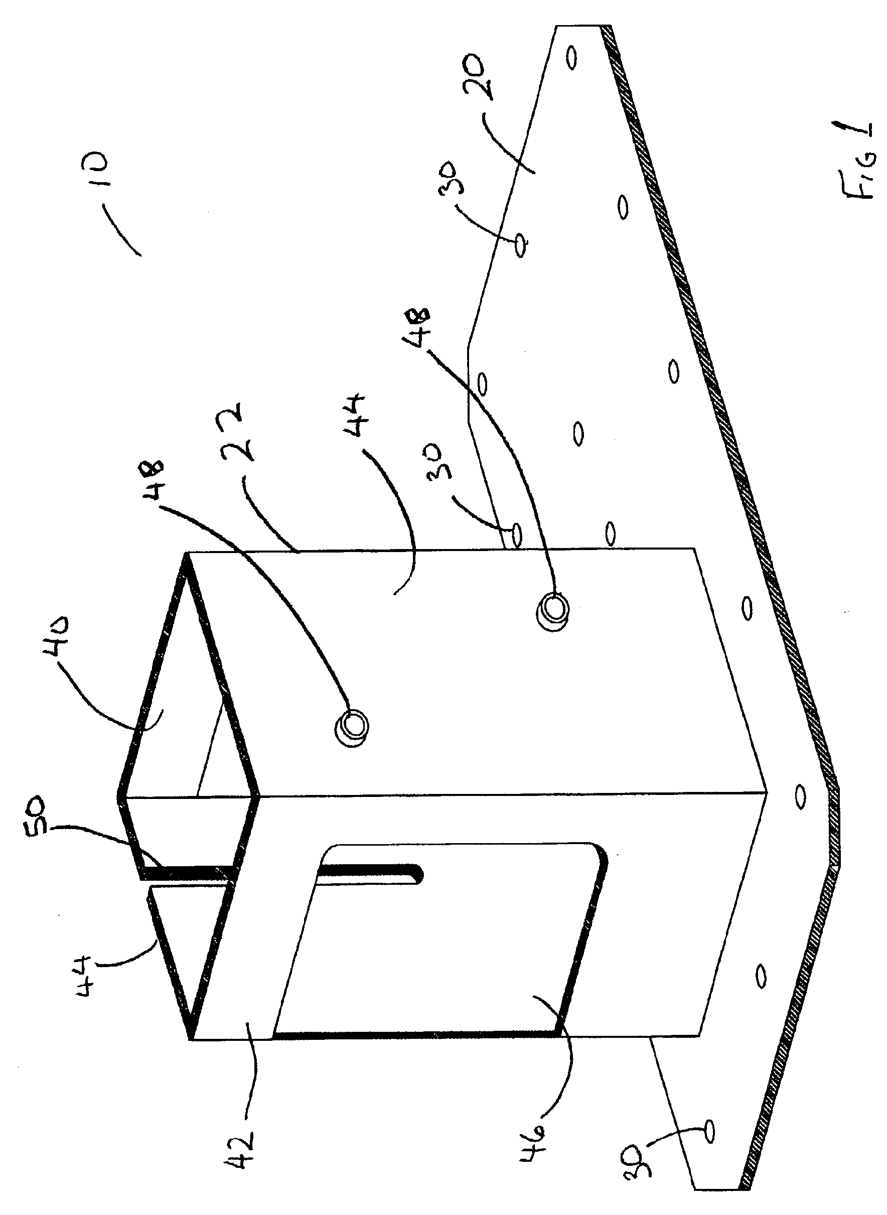 Temporary structure bracket