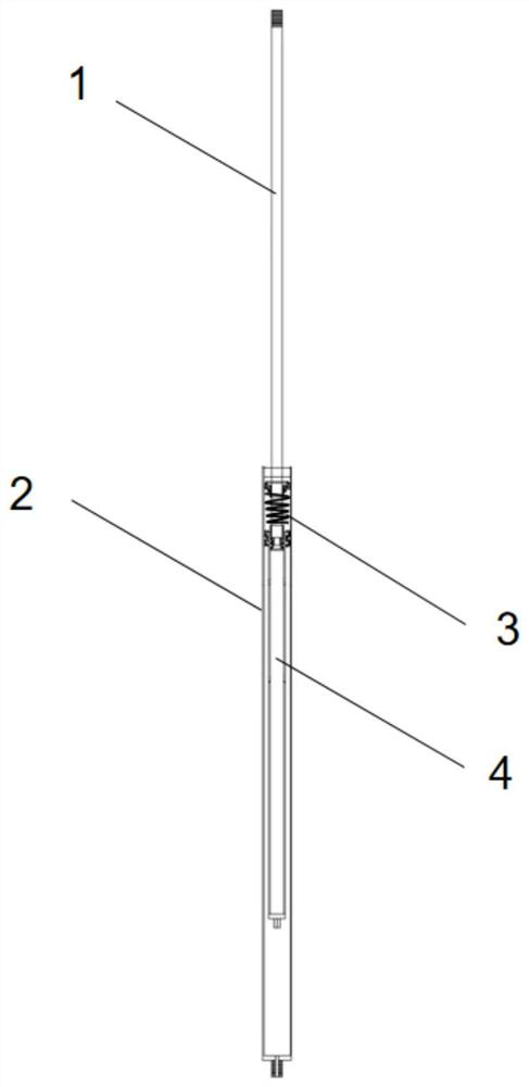 Silent buffer gas spring for single-column lifting table