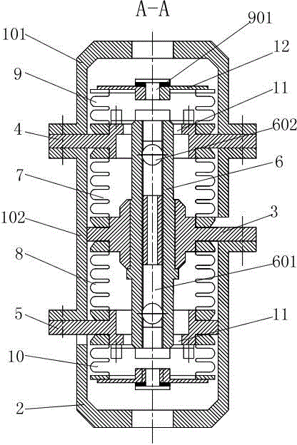 High-performance fluid damnailg vibration isolator and parallel connecting vibration isolation platform