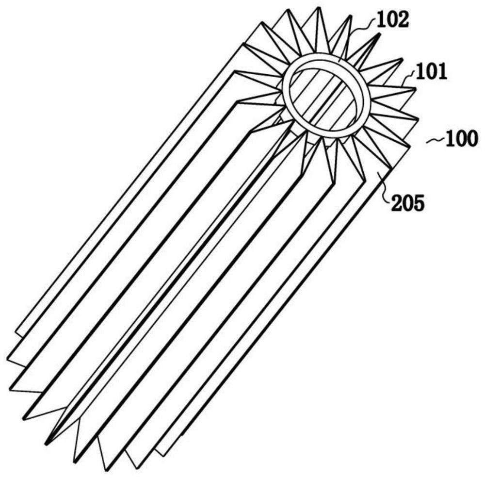 Nano absorption treatment device for air treatment