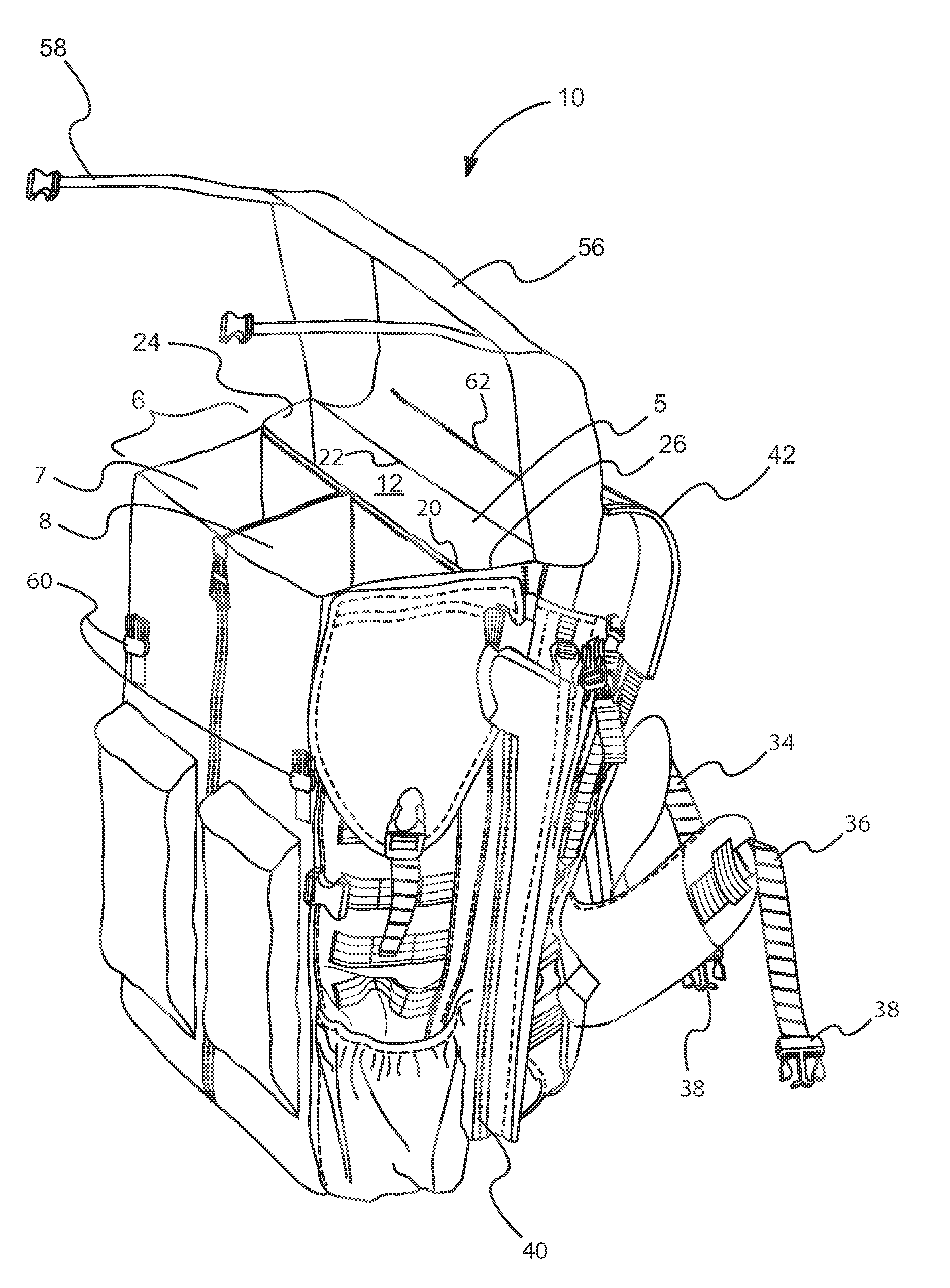 Component backpack system