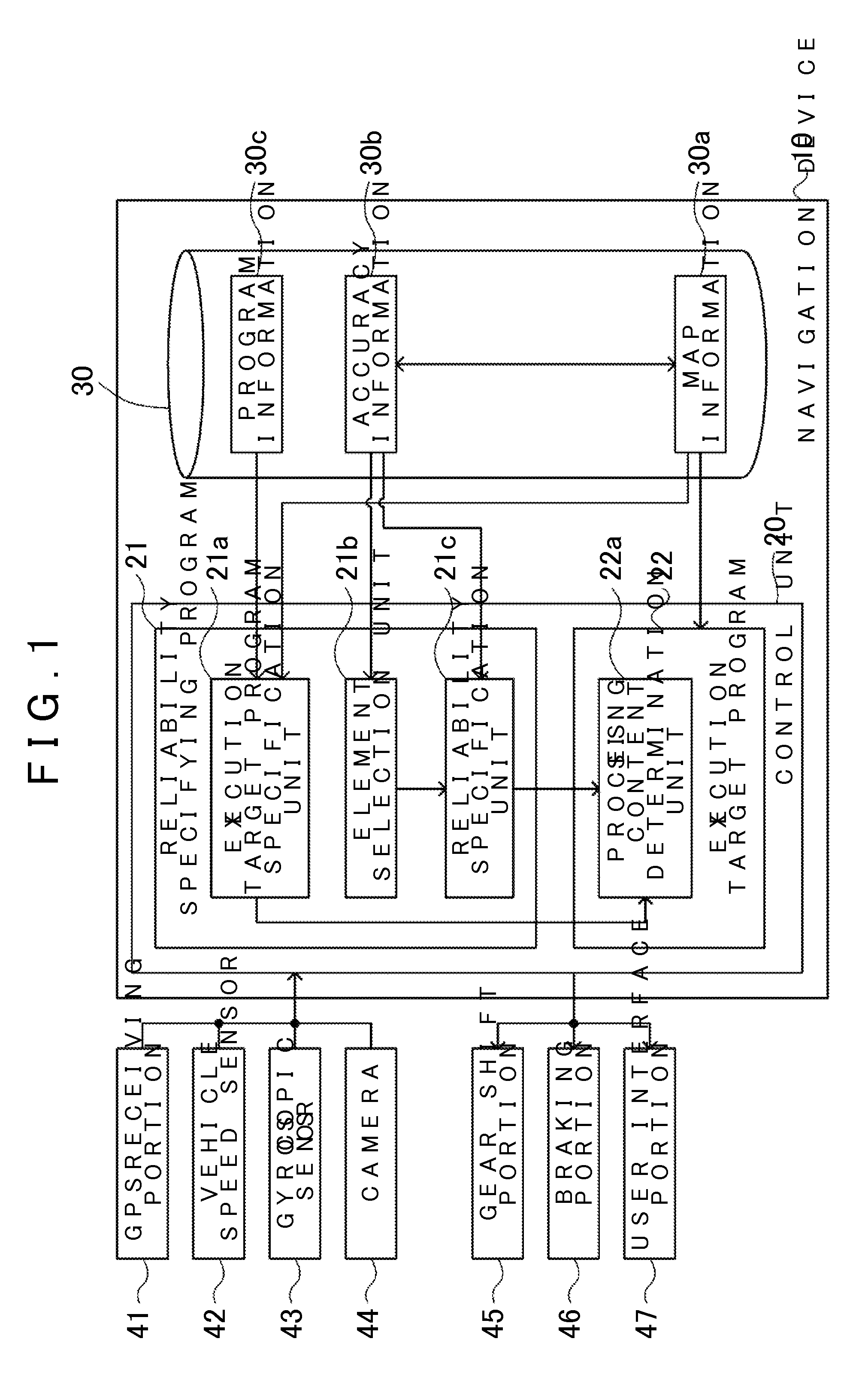 Device, method, and program for specifying reliability of information used in driving support