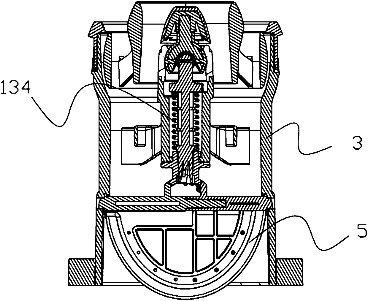 Damper and circular air-conditioning air outlet