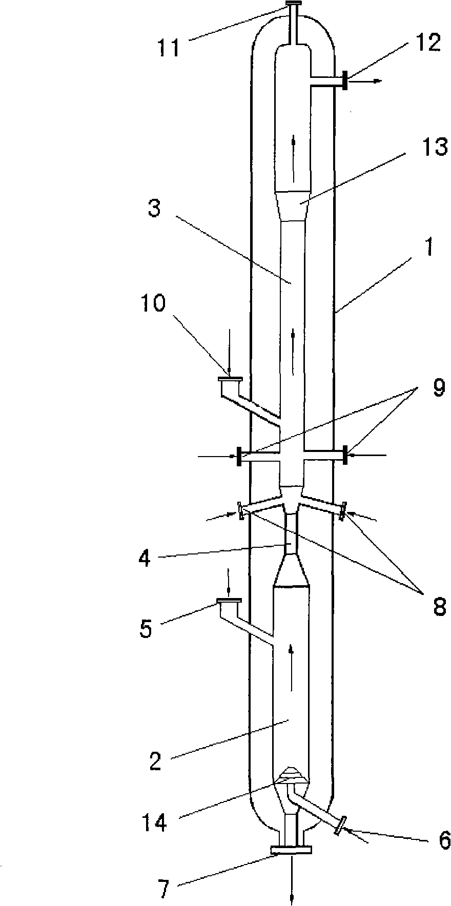 Fixed bed-fluidized bed coupled gasification method and apparatus