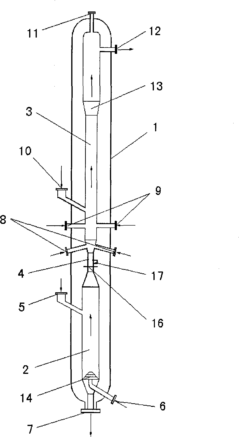 Fixed bed-fluidized bed coupled gasification method and apparatus